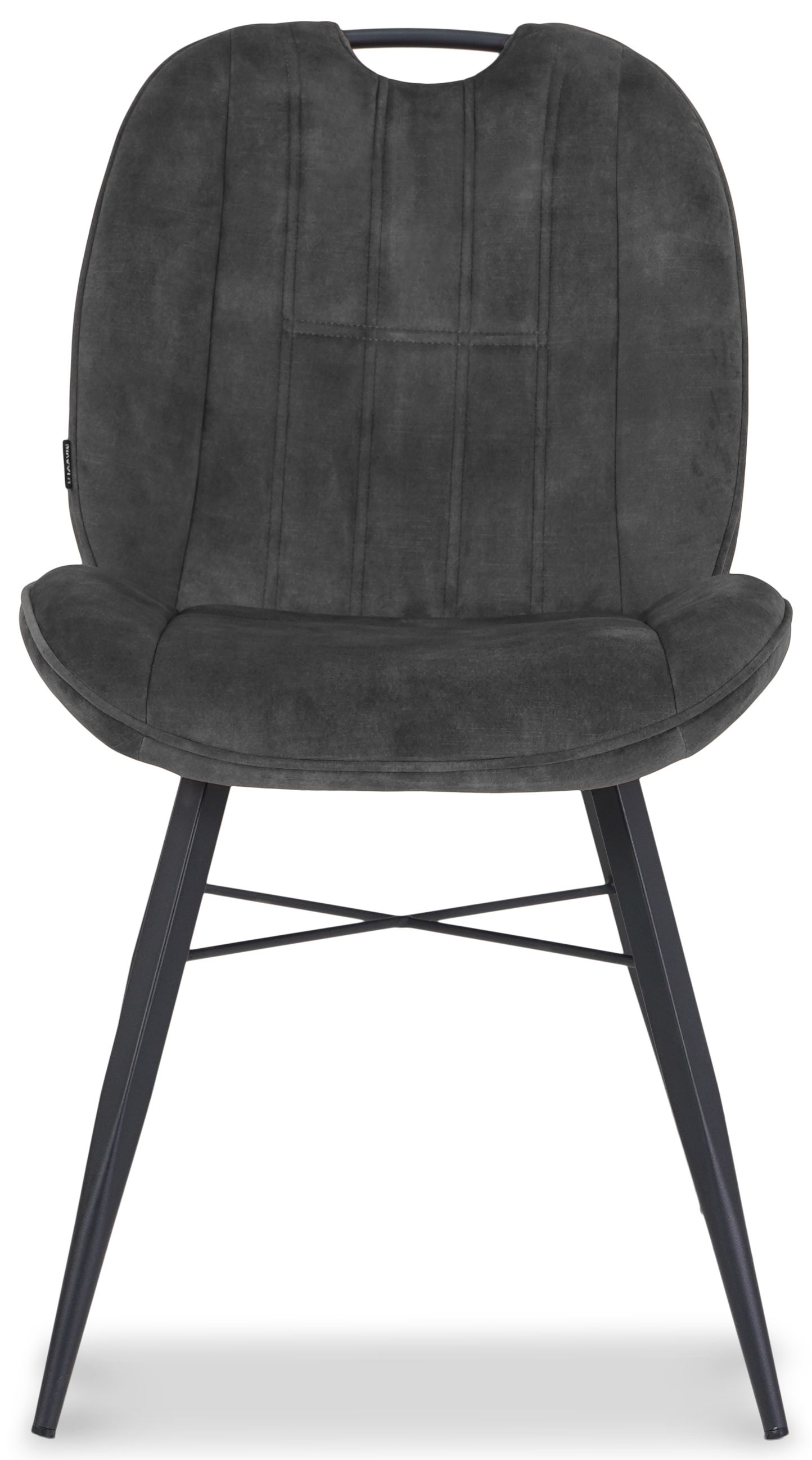 Eetkamerstoel Goldy Antraciet Eva B53 x D65 x H92 cm