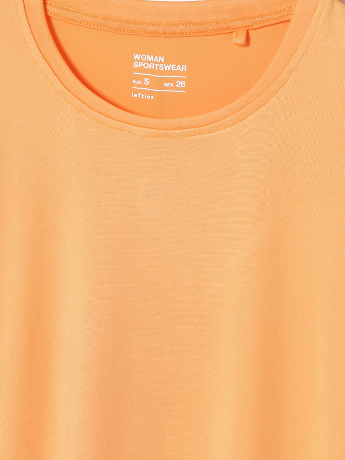 Pacote com 2 camisetas esportivas de manga curta - Tamanho Médio Laranja