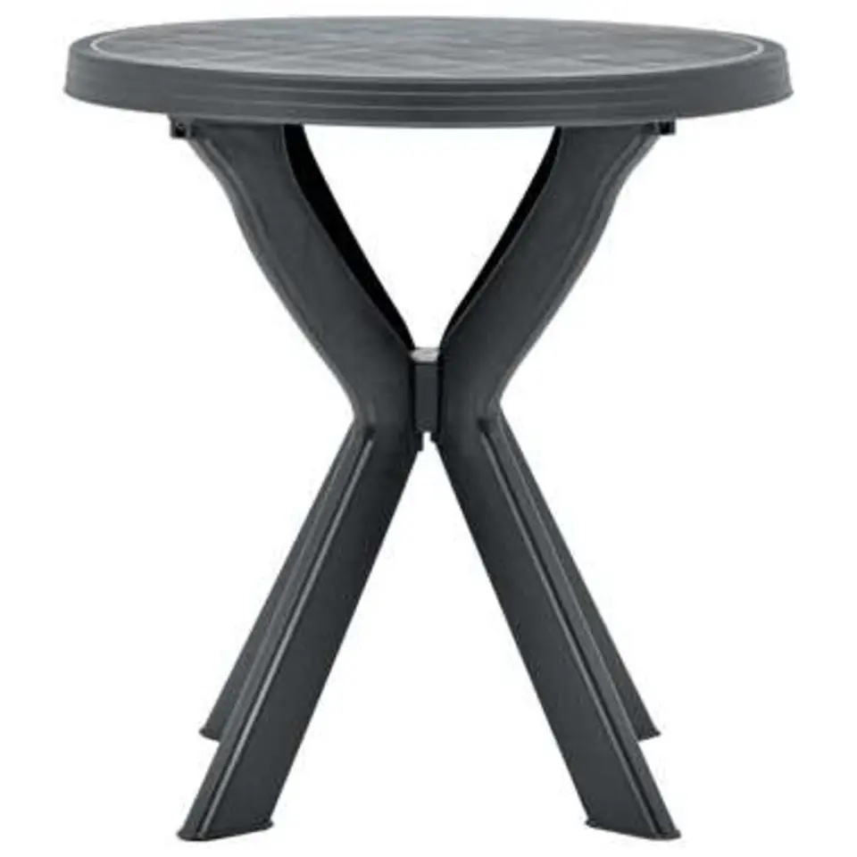 vidaXL - Tuintafel - Antraciet - Kunststof