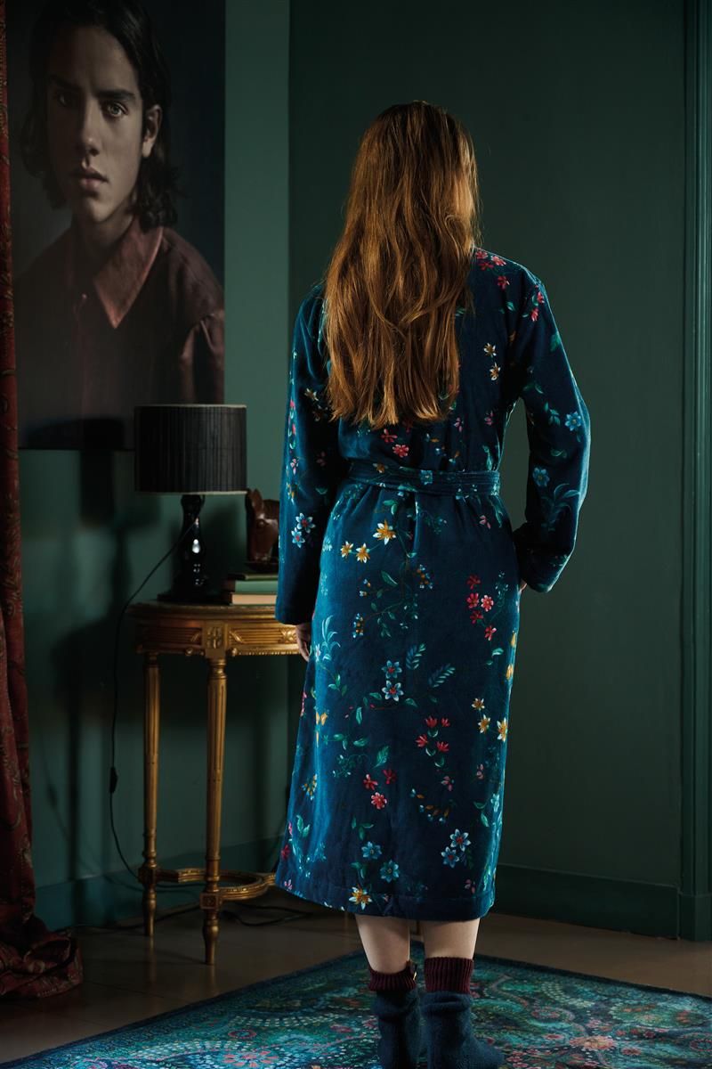 Bademantel PIP STUDIO Velour LES FLEURS XS