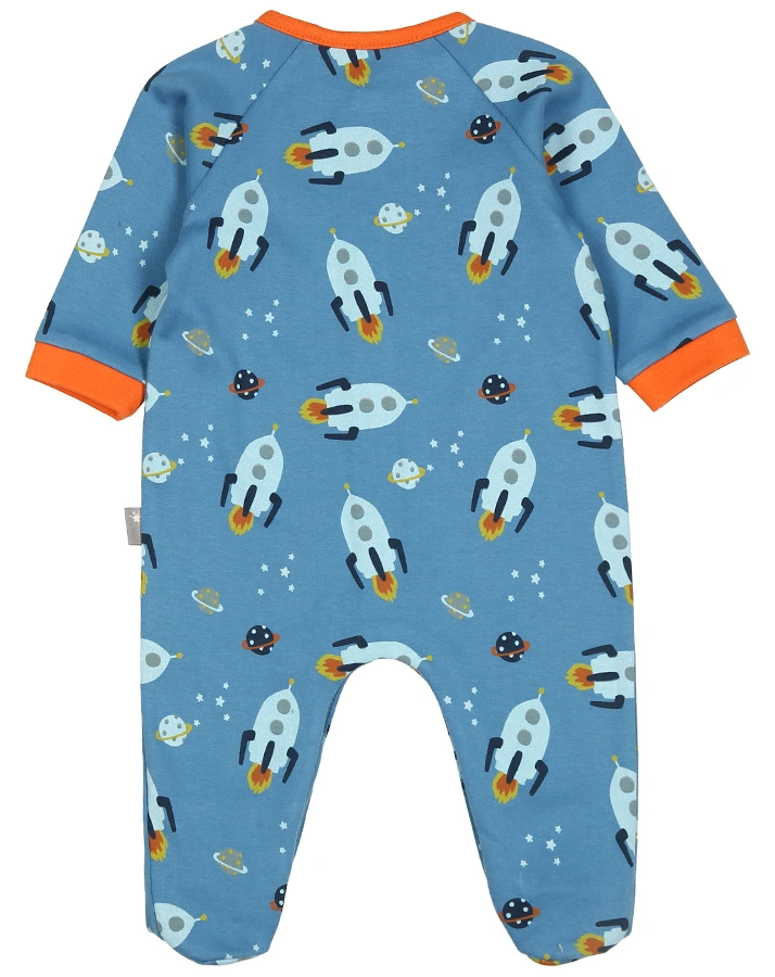 Schlafstrampler ROCKET BEAR in blau