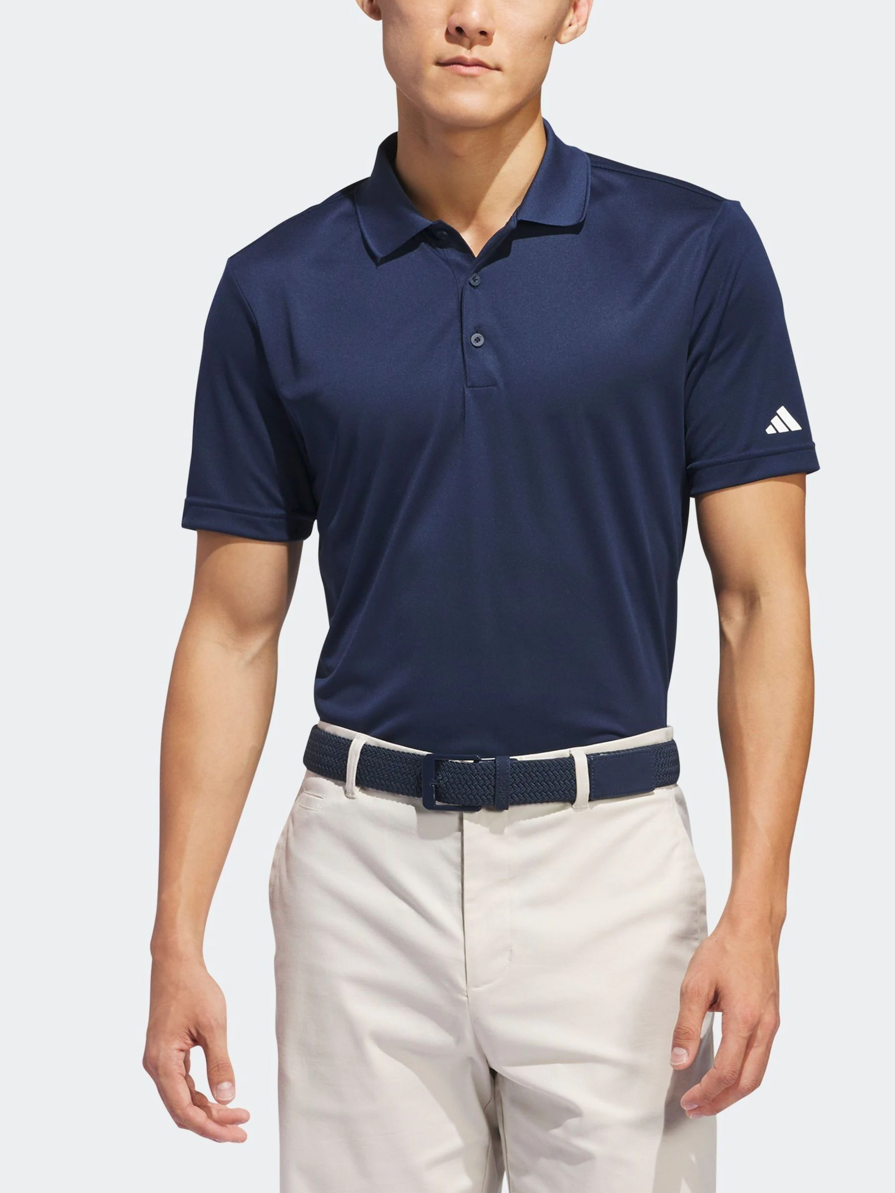 Marineblauw - adidas - Golfshirt