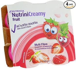 Nutricia Nutrini Creamy Fruit Rode Vruchten 4-pack 100GR