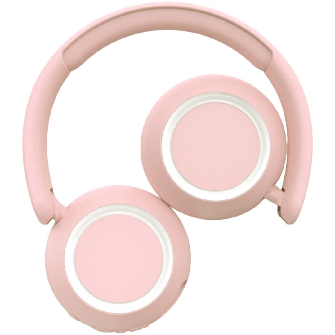 Lalarma draadloze kinderkoptelefoon met licht - roze