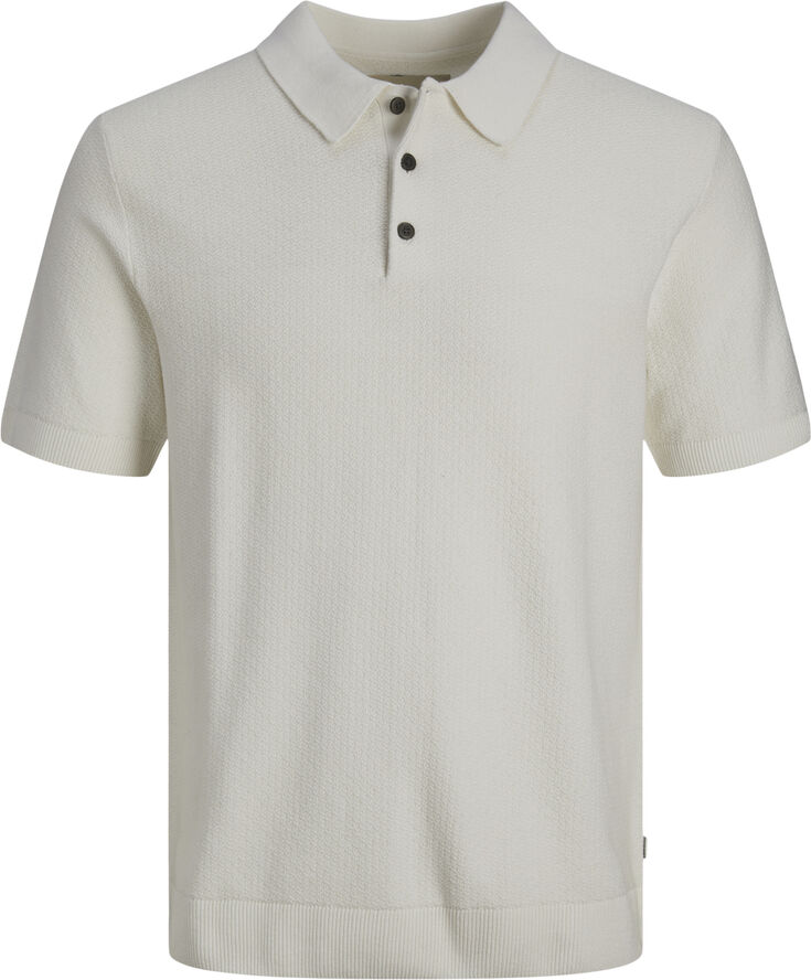 Jack & Jones JPRBLUSANDRI KNIT POLO SN Cloud dancer