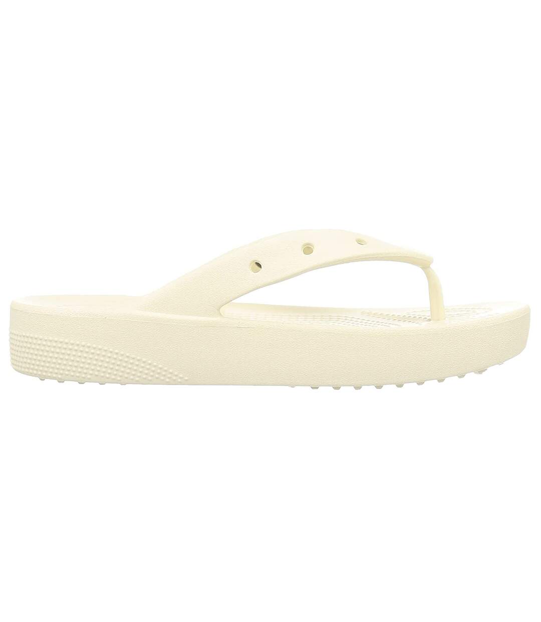 Crocs - Tongs CLASSIC PLATFORM - Femme (Blanc cassé) - UTFS9000