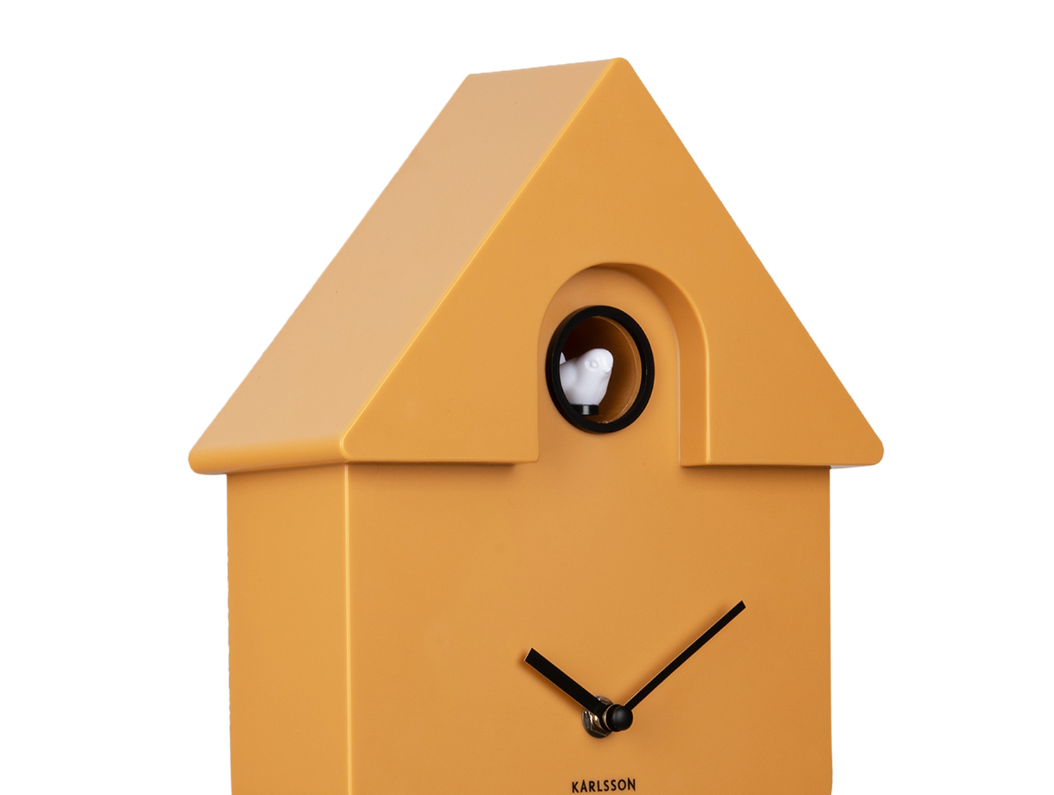 Wall clock Modern Cuckoo ABS ochre yellow