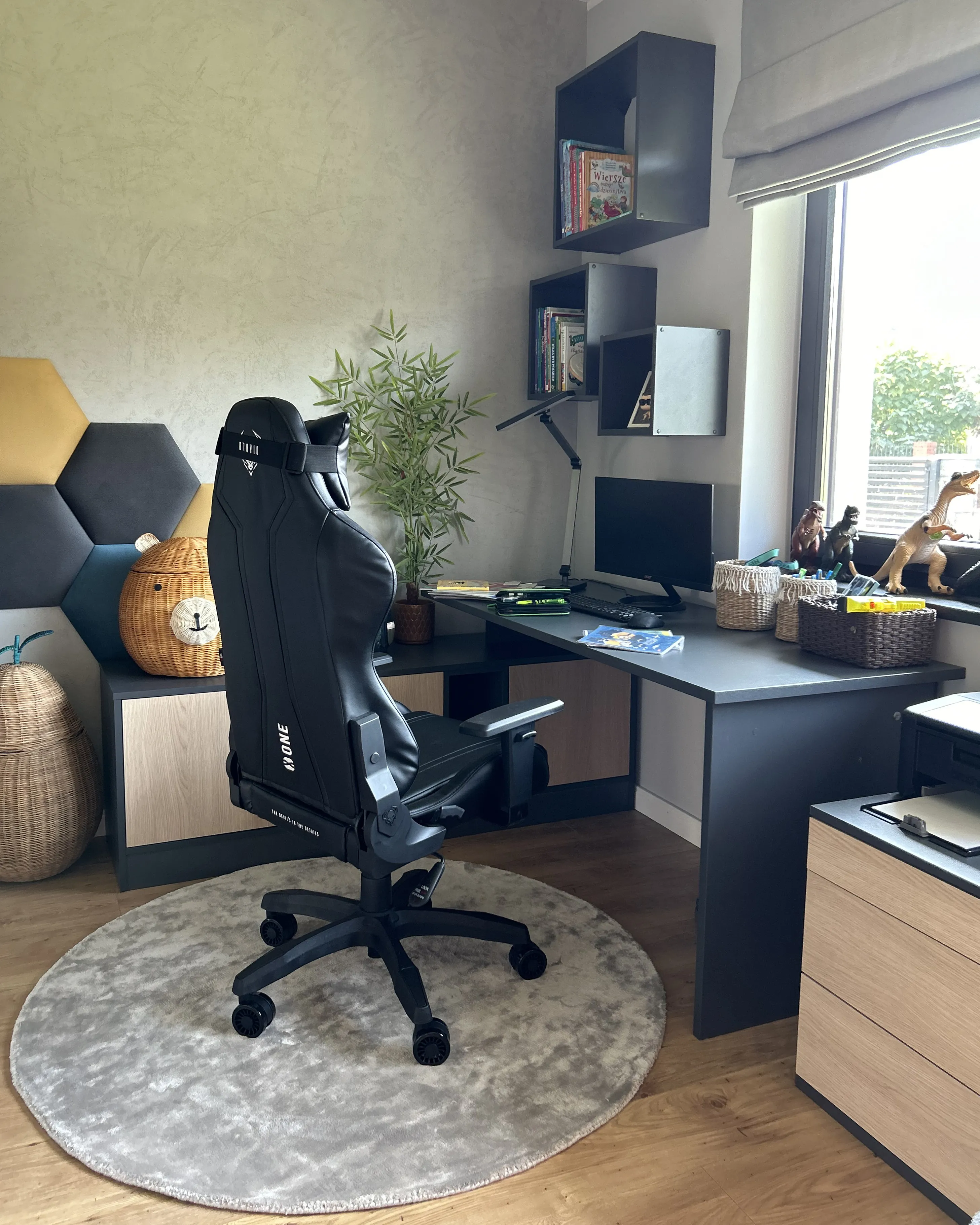 Vloerkleed GESI II Lichtgrijs ø 140 cm Viscose