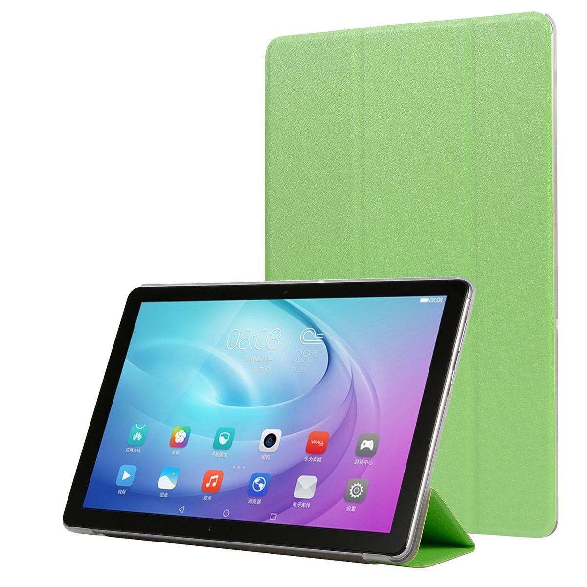 Schutz Tablet Hülle für Samsung Galaxy Tab A7 Case Cover Tasche Etuis Grün Neu