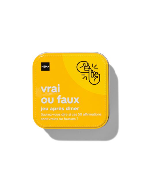 After dinner game vrai ou faux