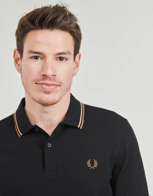 Fred Perry - TWIN TIPPED FRED PERRY SHIRT - Noir / Marron