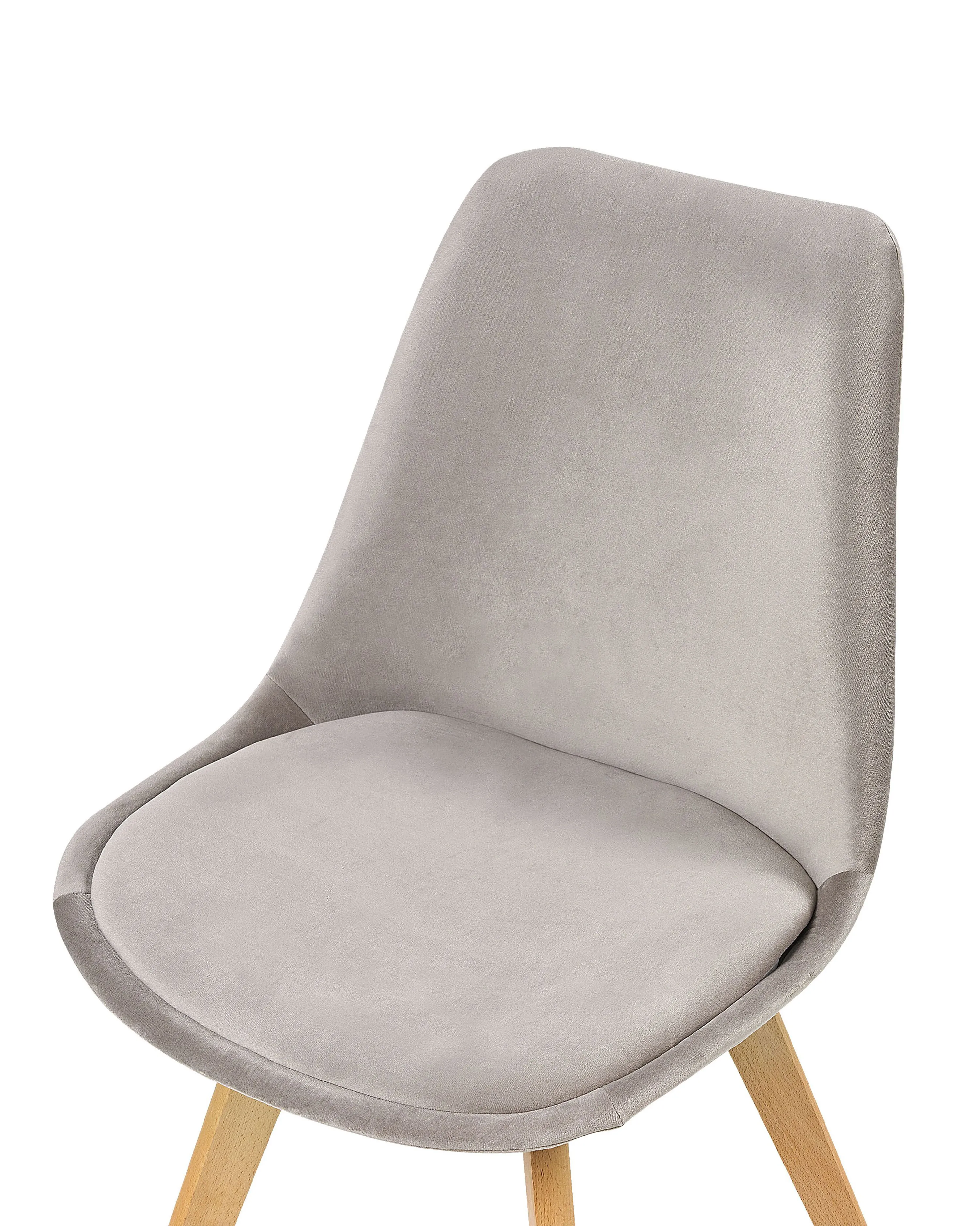 Set van 2 eetkamerstoelen DAKOTA II Fluweel Taupe