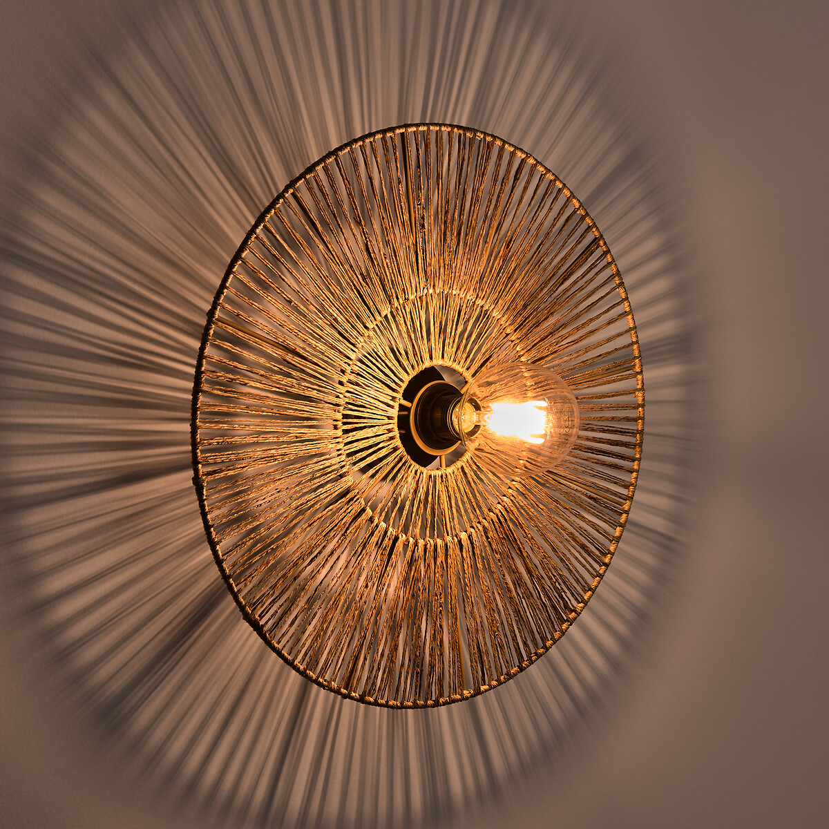 LA REDOUTE INTERIEURS<br>Candeeiro de parede redondo Ø50 cm, Yaku