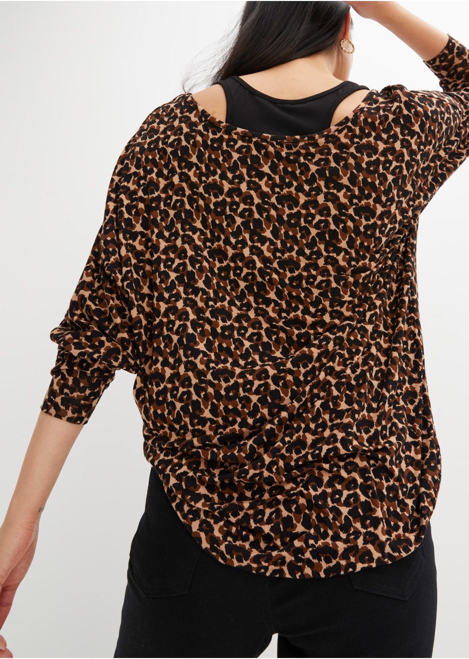 T-shirt long avec top (Ens. 2 pces.)