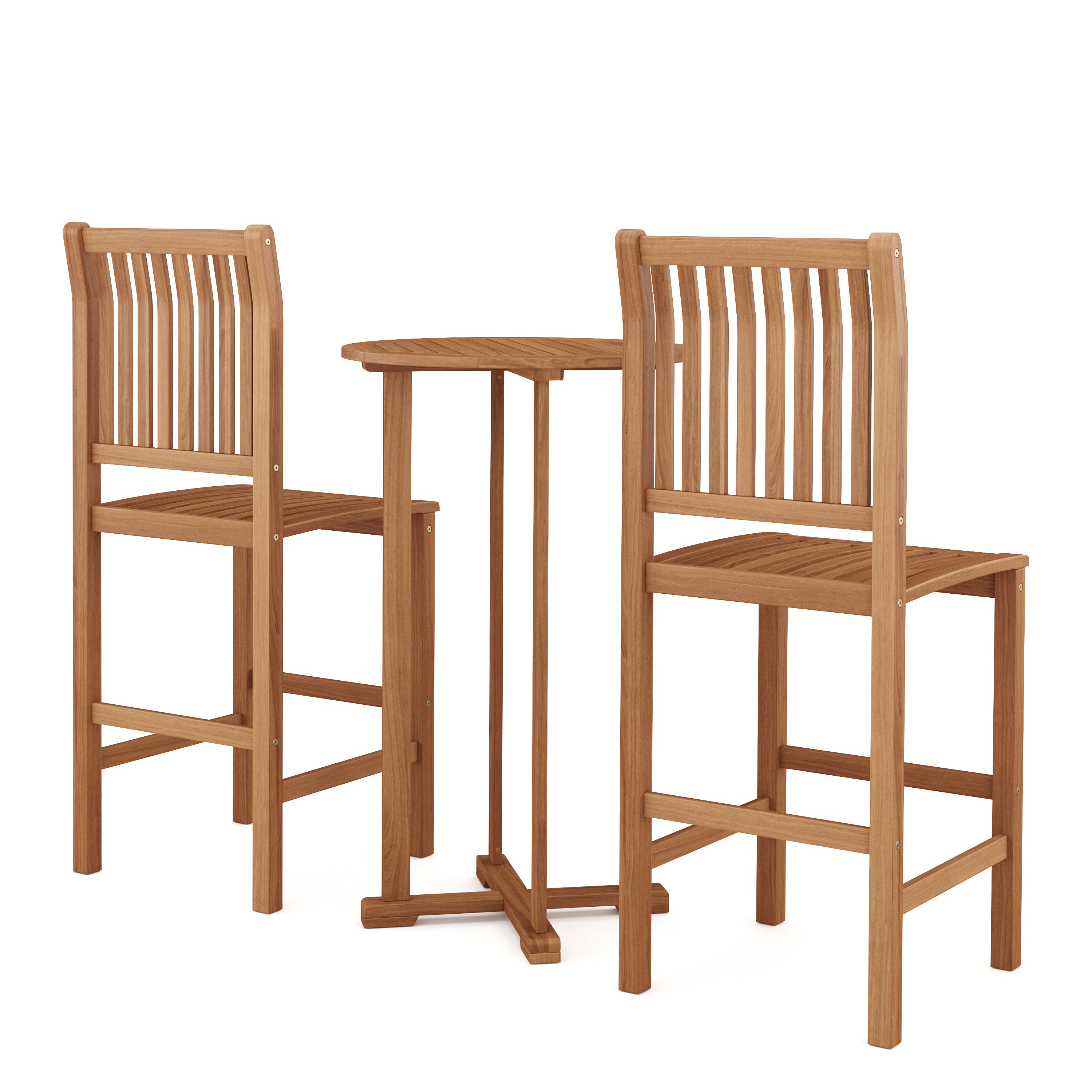 Gartenbar Set Holz PERUGIA 3-teilig