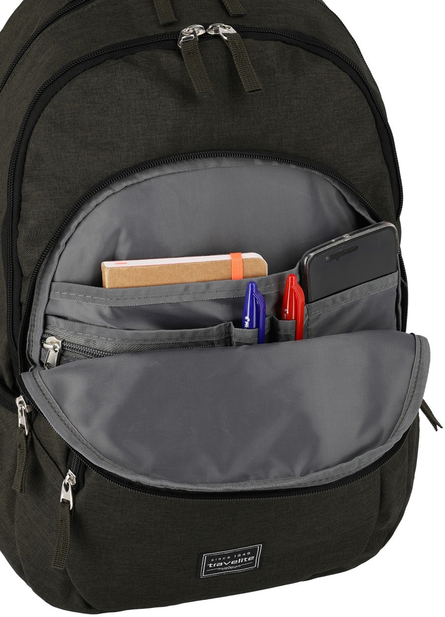 travelite Laptoprucksack »BASICS Melange« Freizeitrucksack Arbeitsrucksack Schulrucksack Reiserucksack