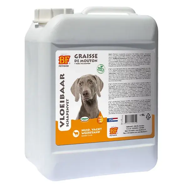 Gordura líquida de ovelha BF Petfood para cães 5L