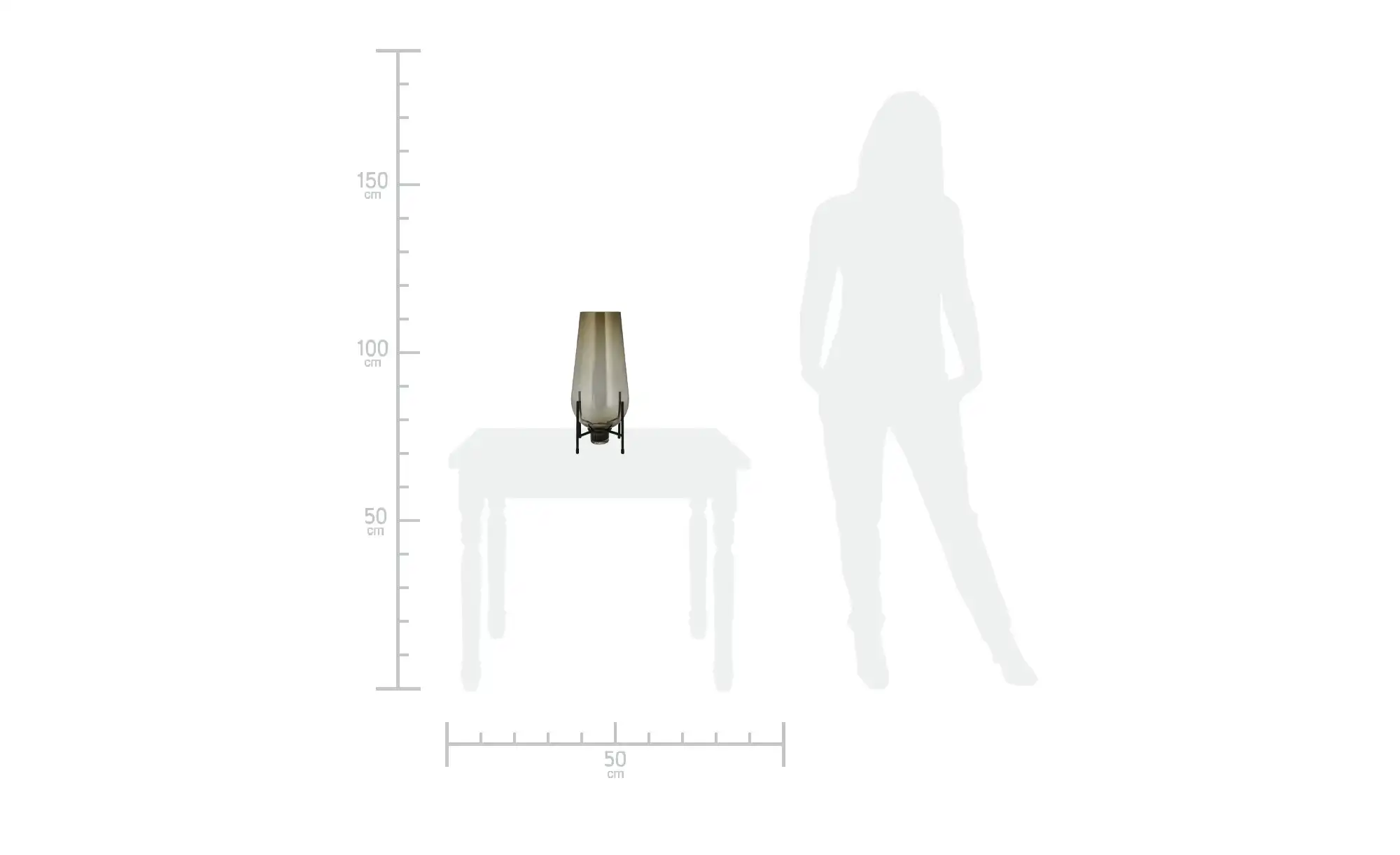 Peill+Putzler Vase mit Metallgestell