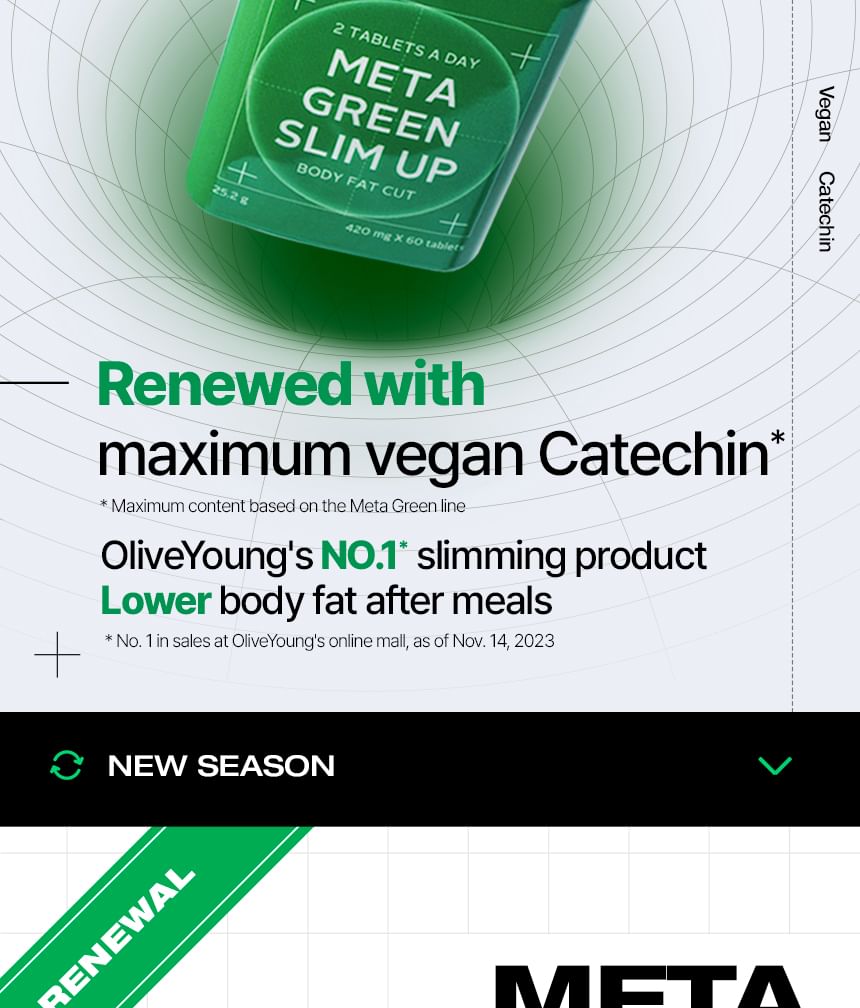 VITALBEAUTIE - Meta Green Slim Up Navulling Alleen