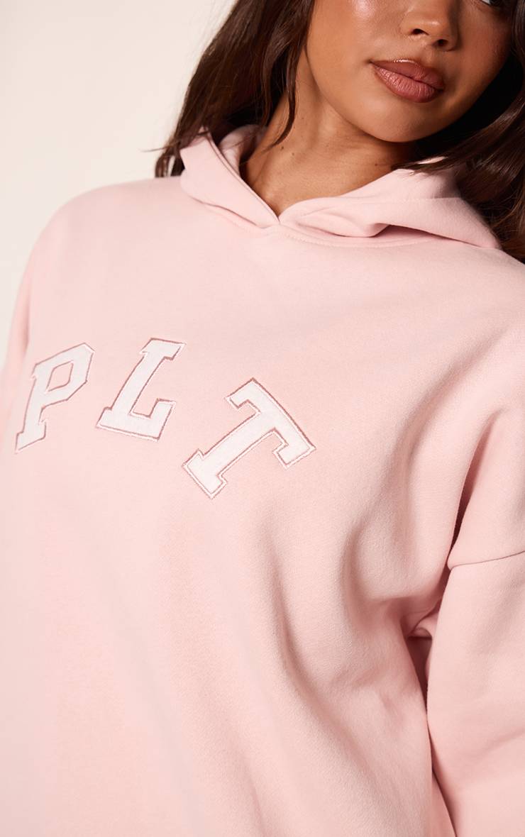 Rose Sweat À Casynthétiqueche Oversize Rose Avec Logo PLT