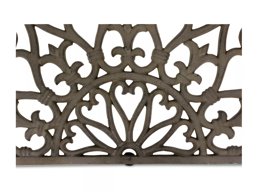 Paillasson demi lune fonte Fonte Marron - Décoration d'Autrefois
