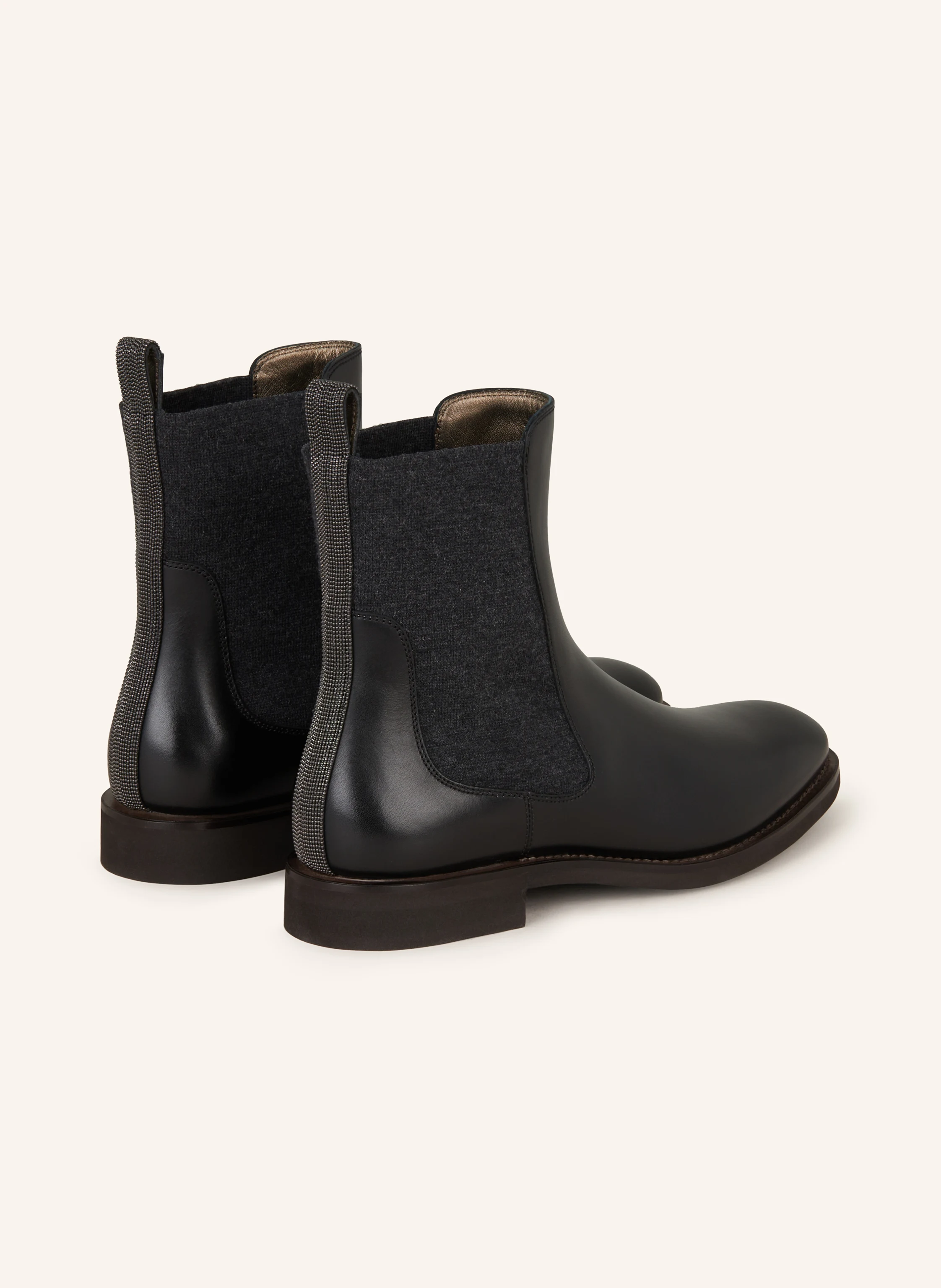 BRUNELLO CUCINELLI Chelsea-Boots mit Schmucksteinen