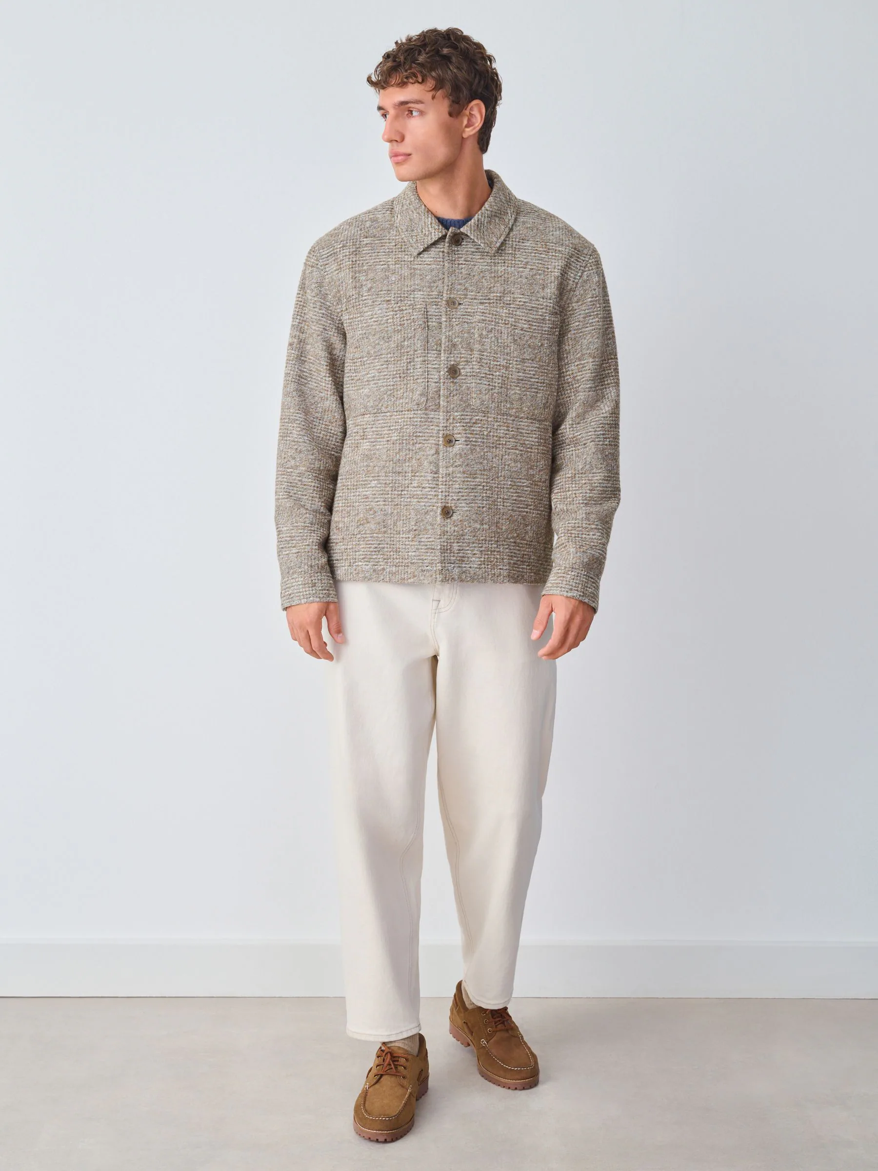 Neutraal - Smart Check Jacket with Wool