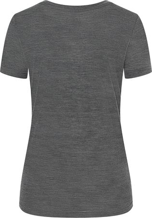 GO OUT Damen-Kurzarm-Merino-Shirt  pirate grey melange  XL