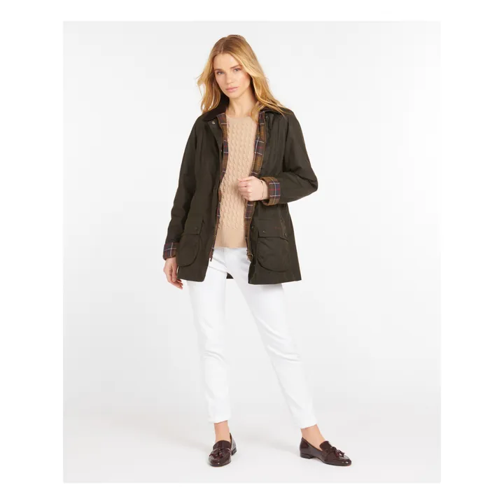 Barbour Veste Beadnell Wax | Vert kaki