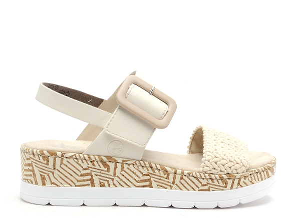 Rieker nu pieds talons femme v3950 beige