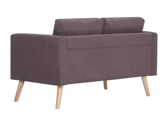 Ensemble de canapé 2 pièces Tissu Taupe
