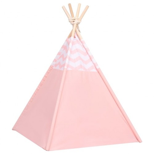 Tenda de descanso para gatos branca e rosa
