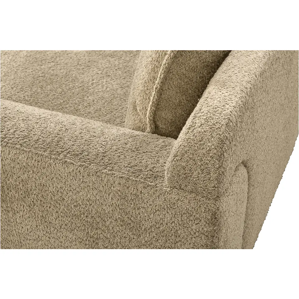 Bank Elsa met chaise longue links - stof Anthology - taupe
