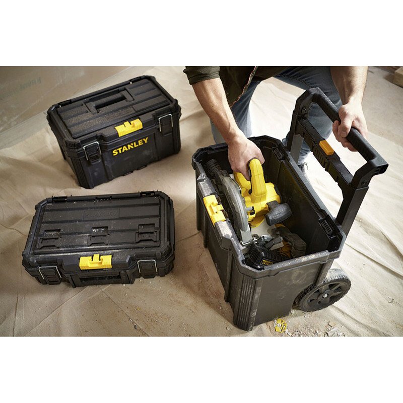 Servante roulante modulaire 3-en-1 Stanley 80 litres
