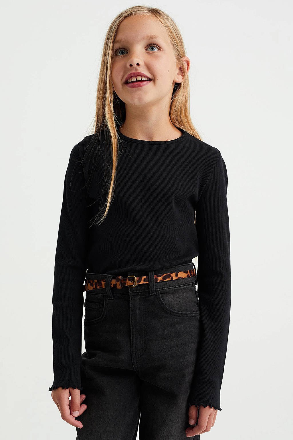 WE Fashion longsleeve hardblauw