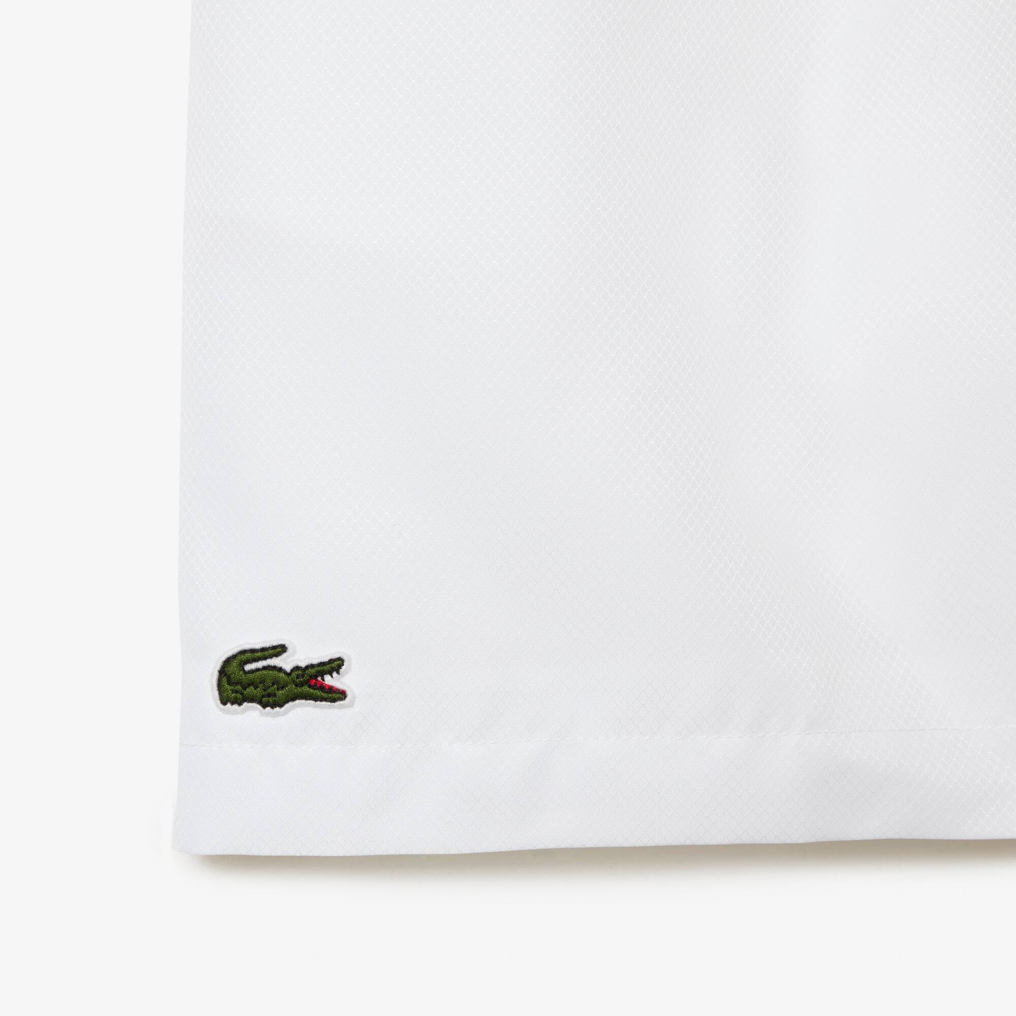 Jungen LACOSTE SPORT Shorts aus Diamant-Taft Hosen - Weiss - Lacoste - Jungen