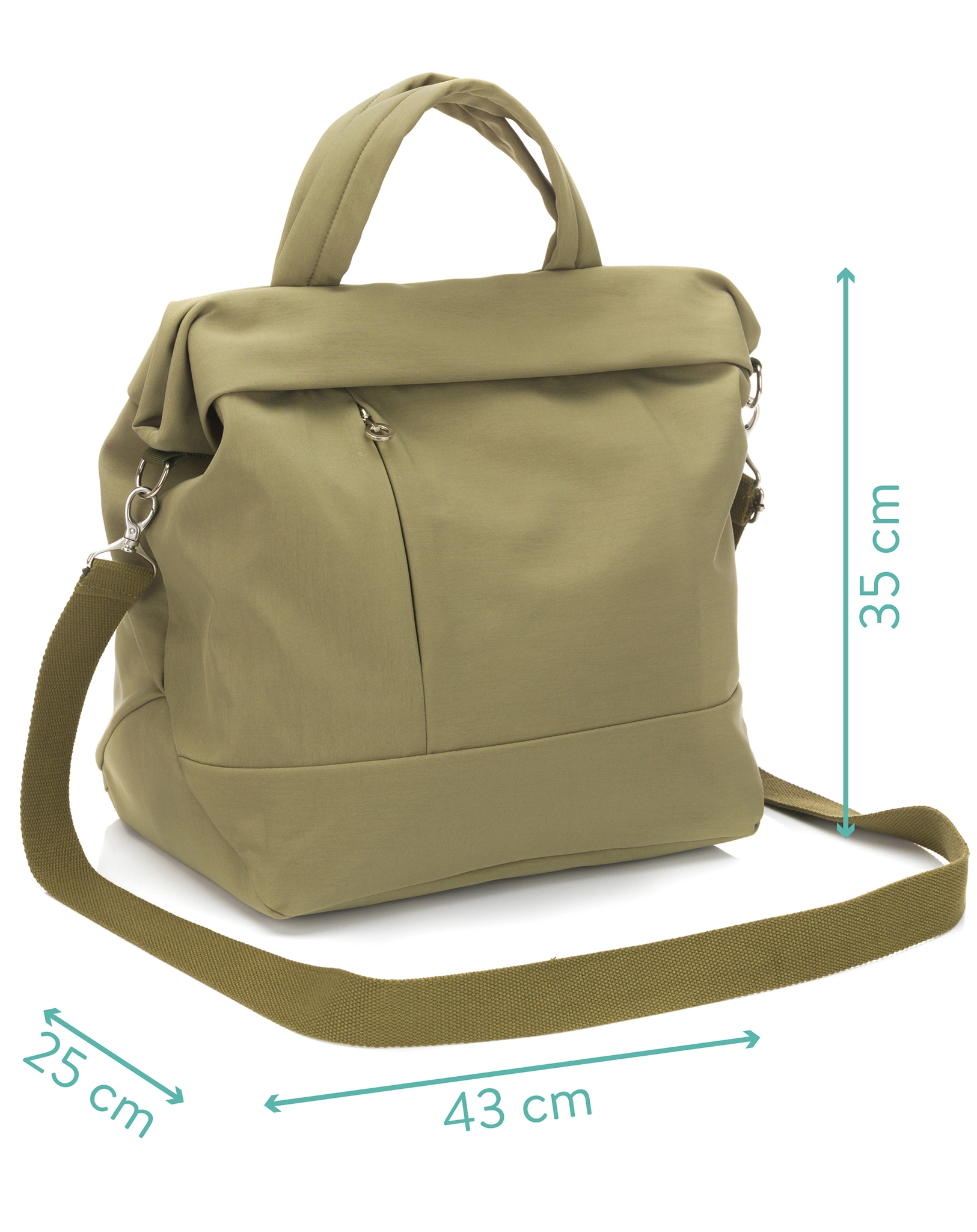 Wickeltasche PALMA (43x35x25) in olive