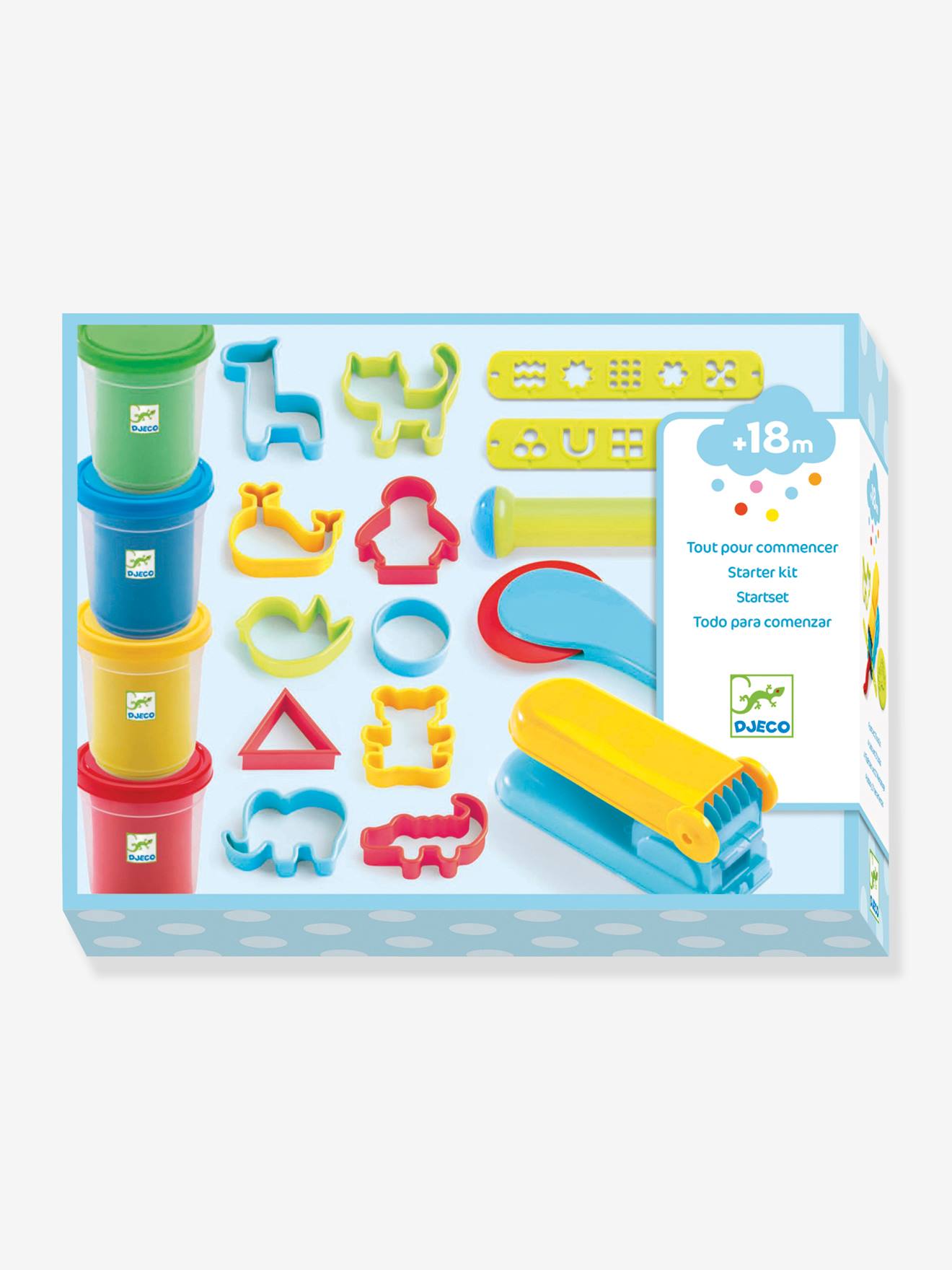 Playdough para atividades manuais DJECO Azul