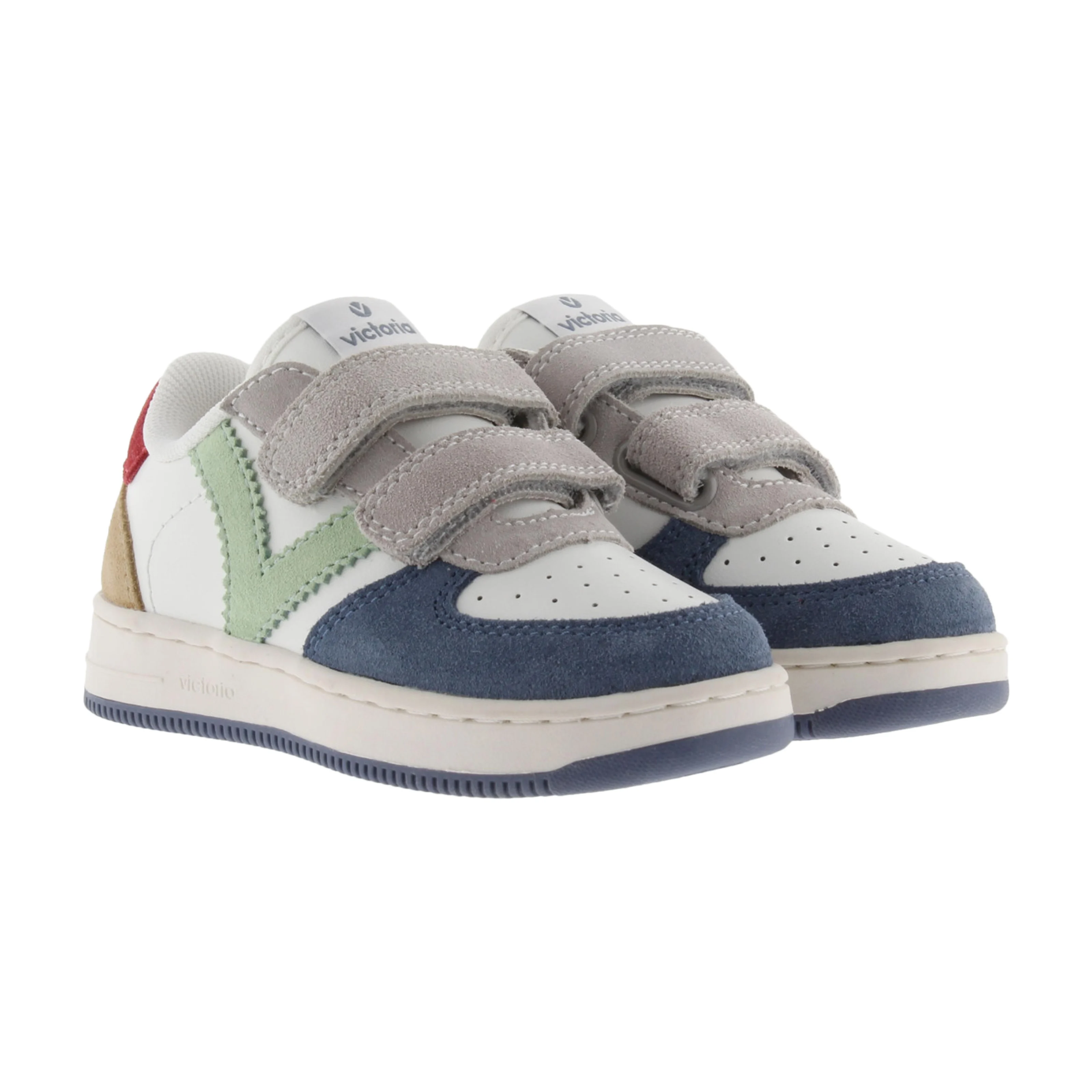 Basket cuir enfant | Bleu