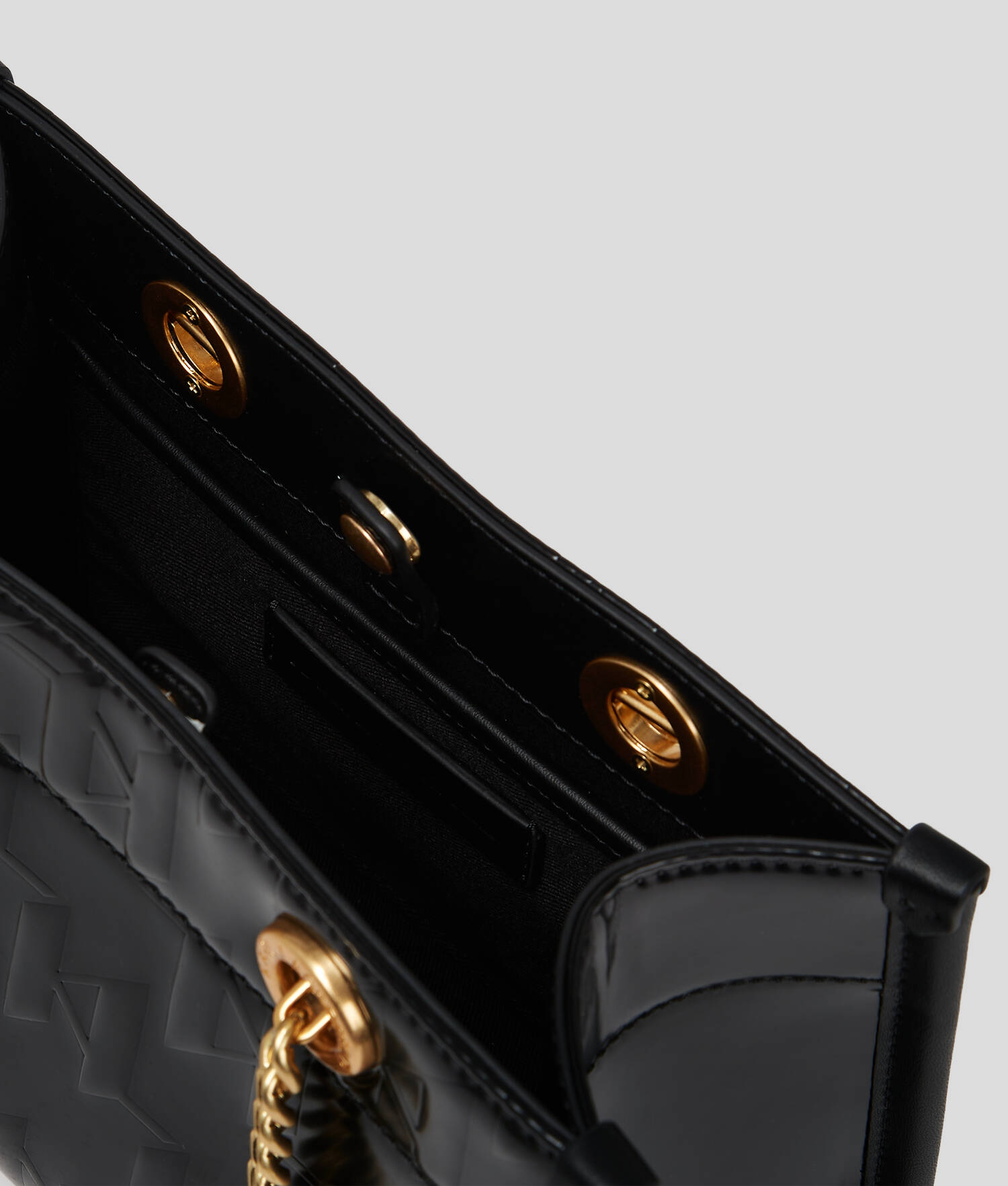 PETIT SAC CABAS BRILLANT K/SKUARE - Noir