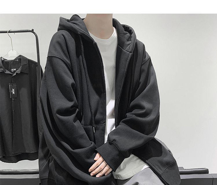 Breeson - Effen hoodie met rits