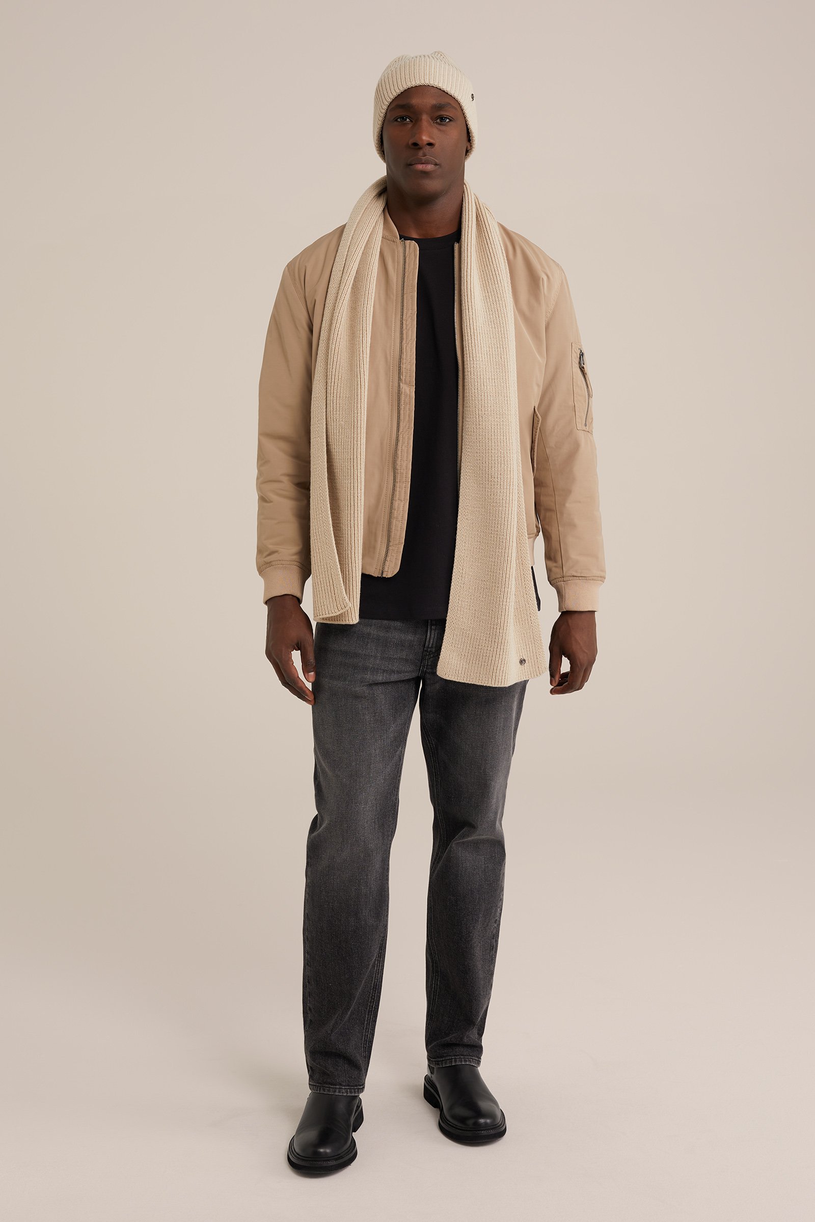 sjaal WE Fashion Beige