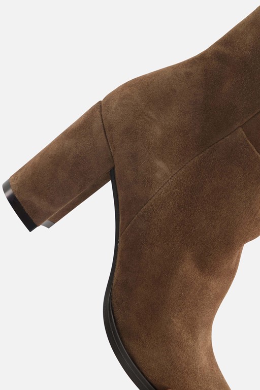Linea Zeta Enkellaarsjes taupe Suede