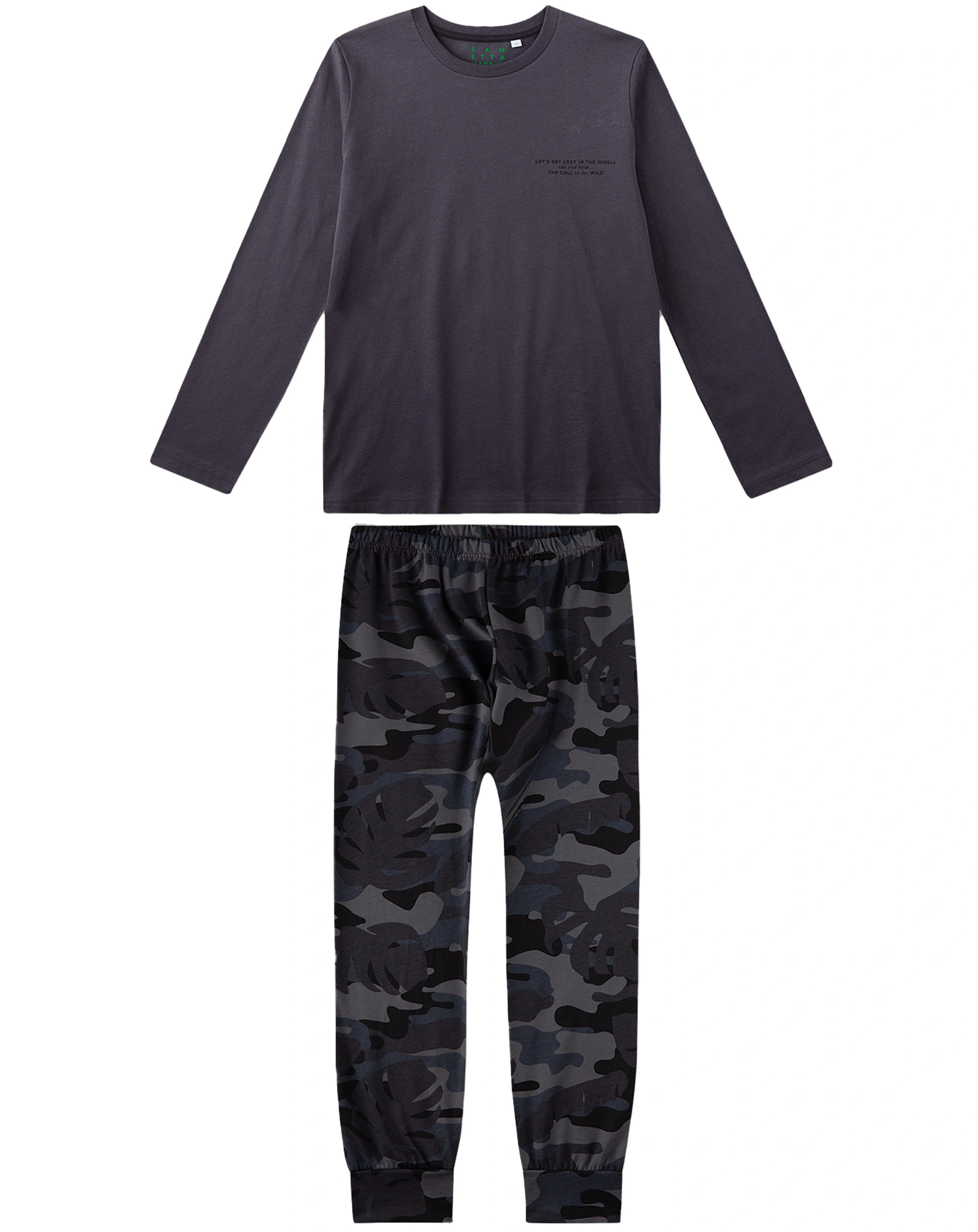 Schlafanzug TARN lang in dark grey