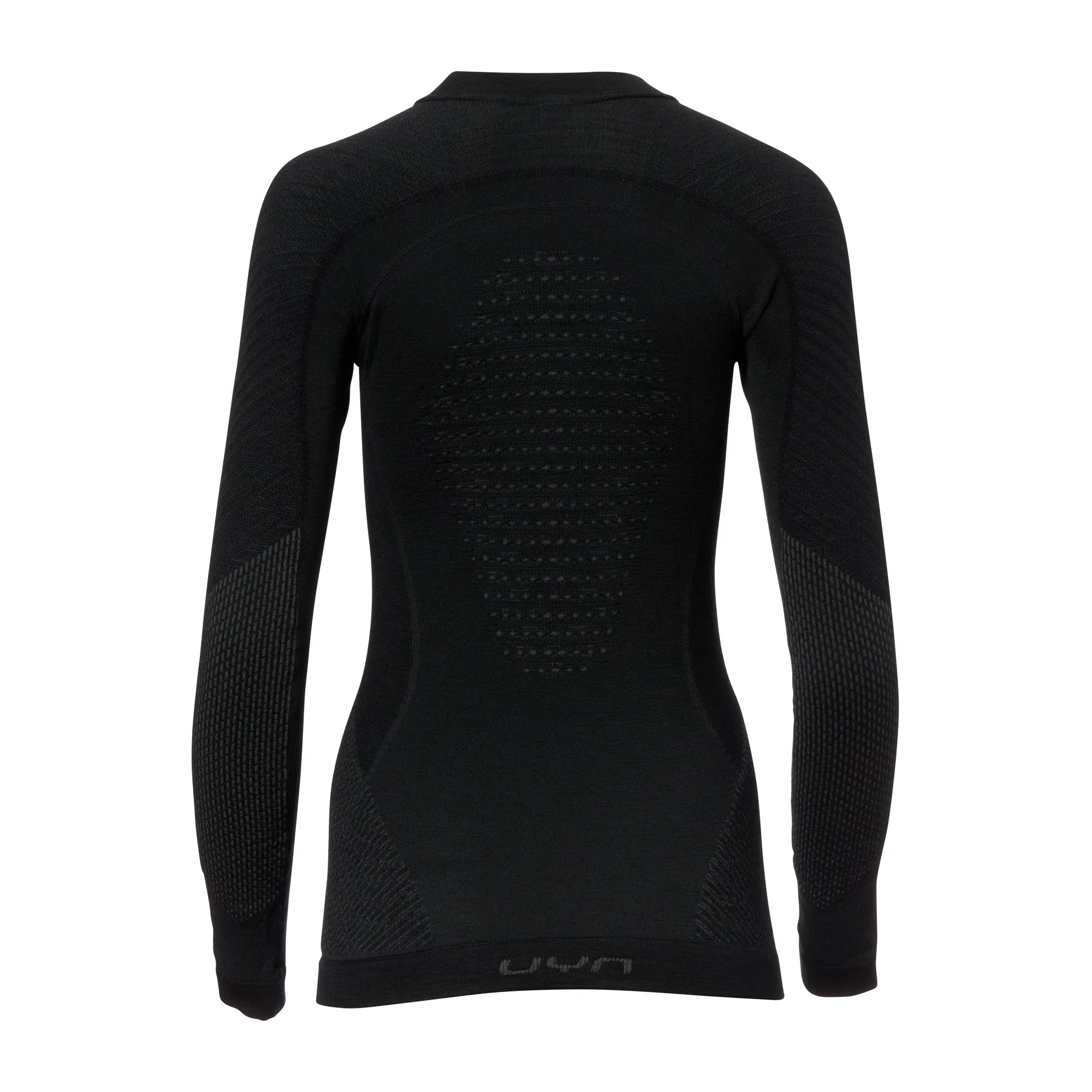UYN -  UYN Longsleeve Fusyon Merino schwarz anthrazit Frauen