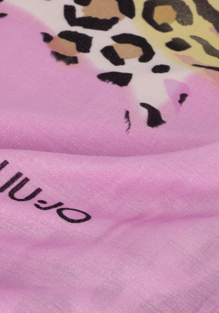 LIU JO paarse liu jo sjaal animalier scarf