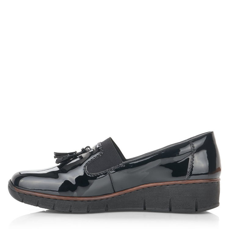 Rieker 53751-00 | NOIR VERNI
