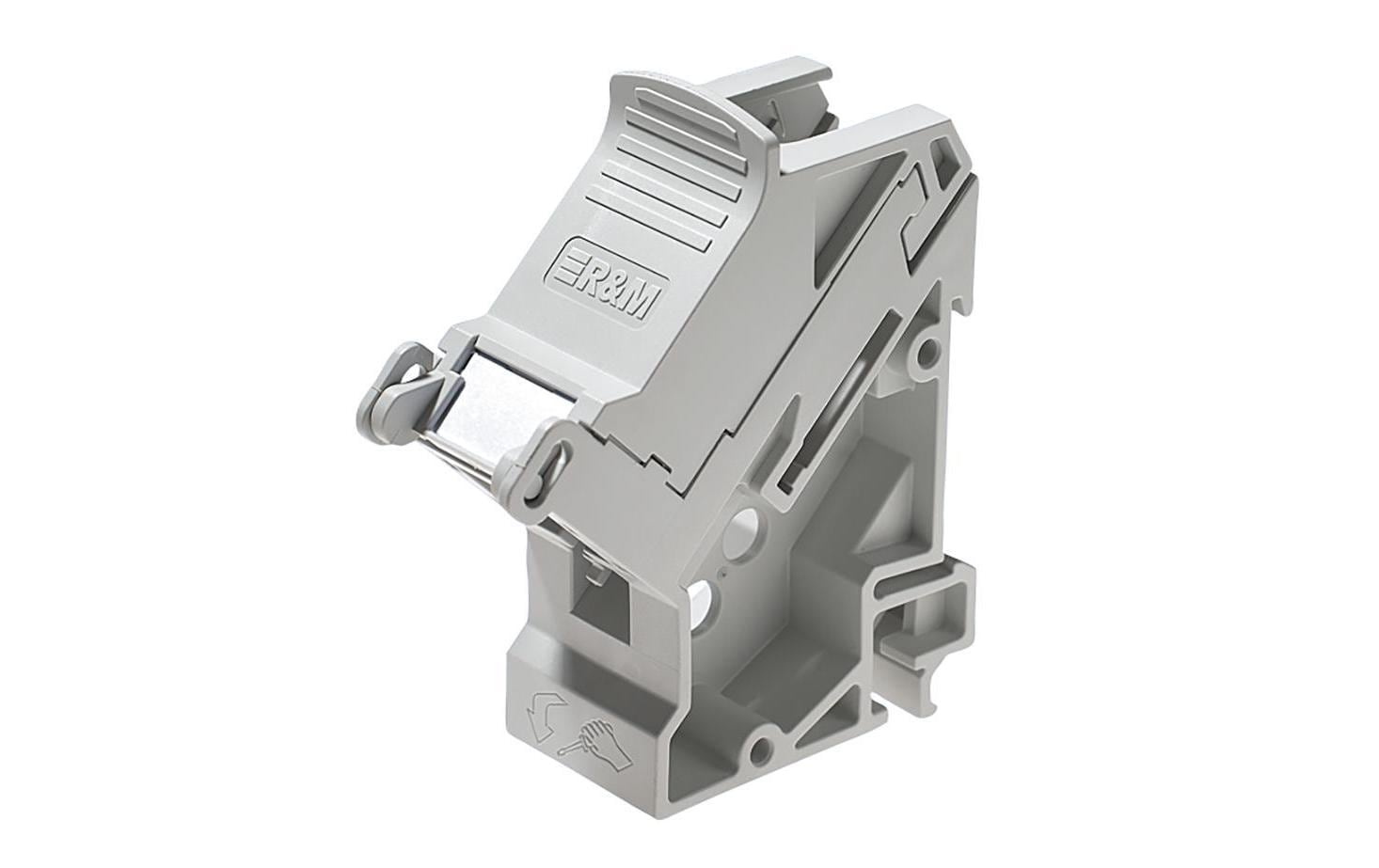 Hutschienenhalter DRM45 Kunststoff, grauDIN Rail Adapter