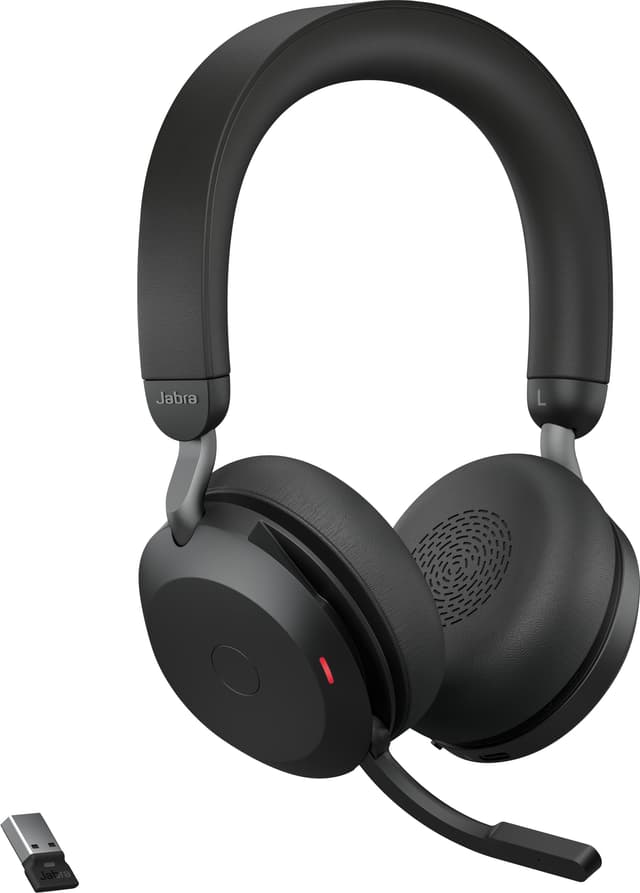 Jabra Evolve2 75 MS Stereo trådløse høretelefoner