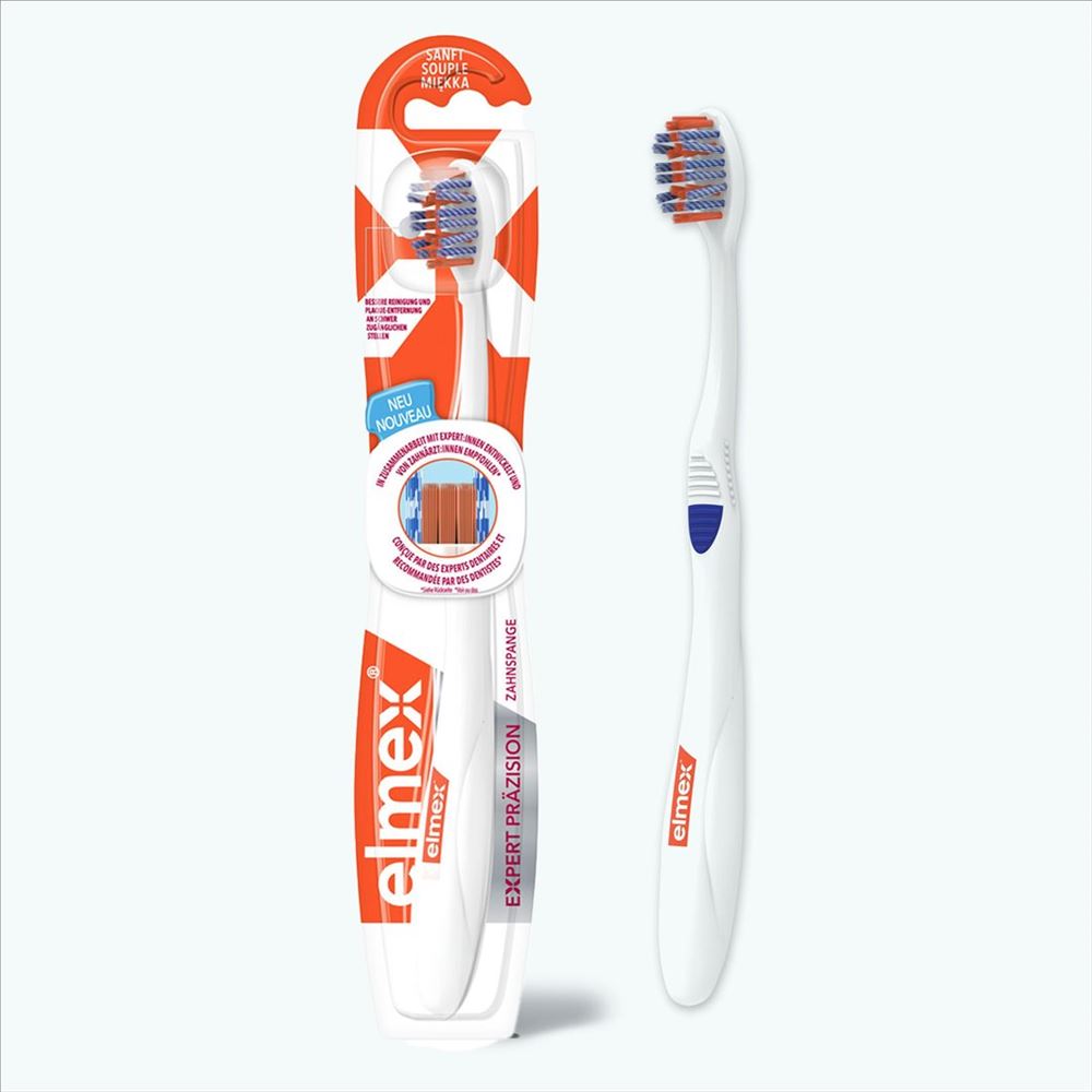 ELMEX EXPERT PRÄZISION Ortho Zahnbürste Blist 1 Stk